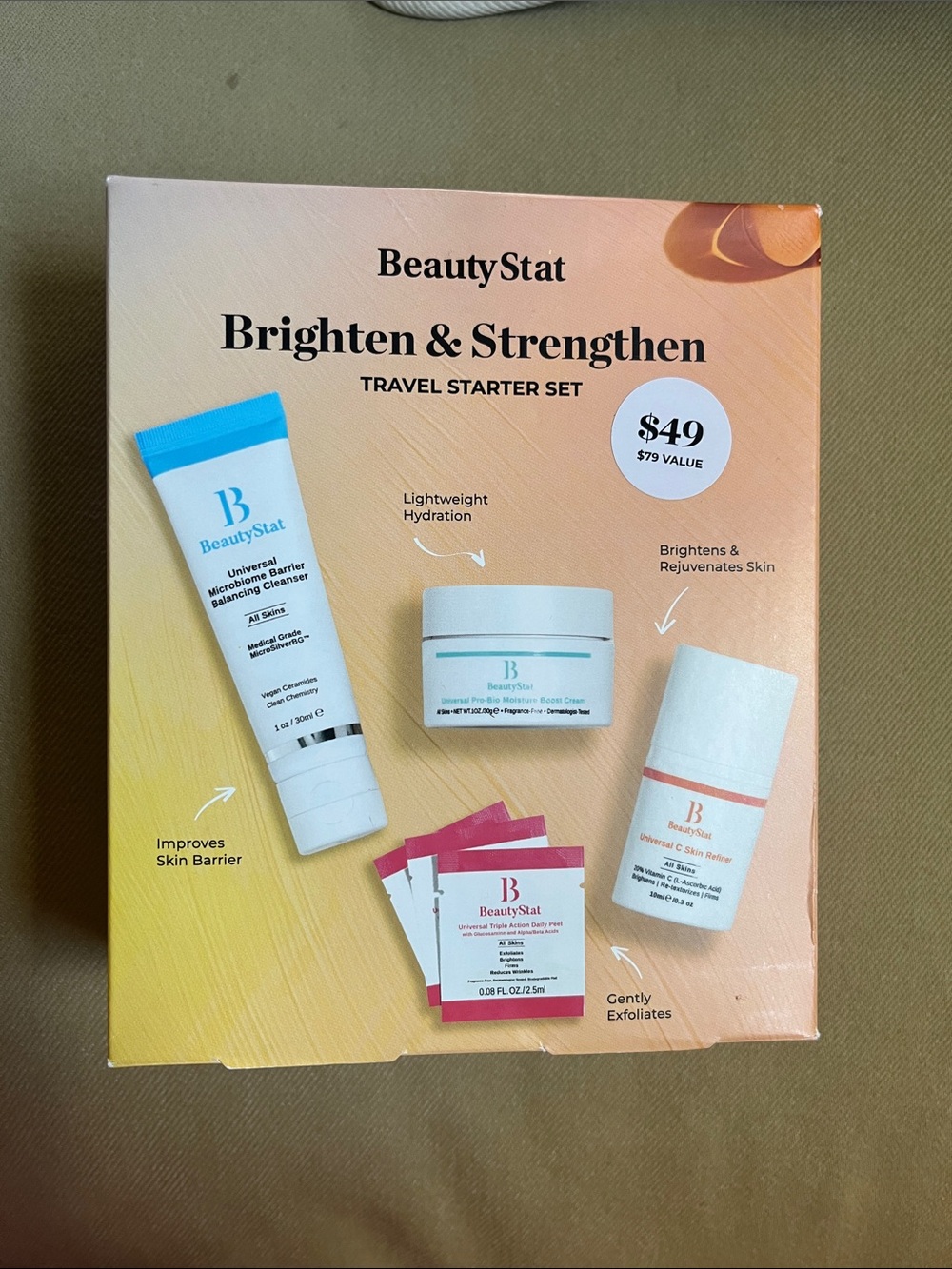 BeautyStat Brighten & Strengthen Travel Set